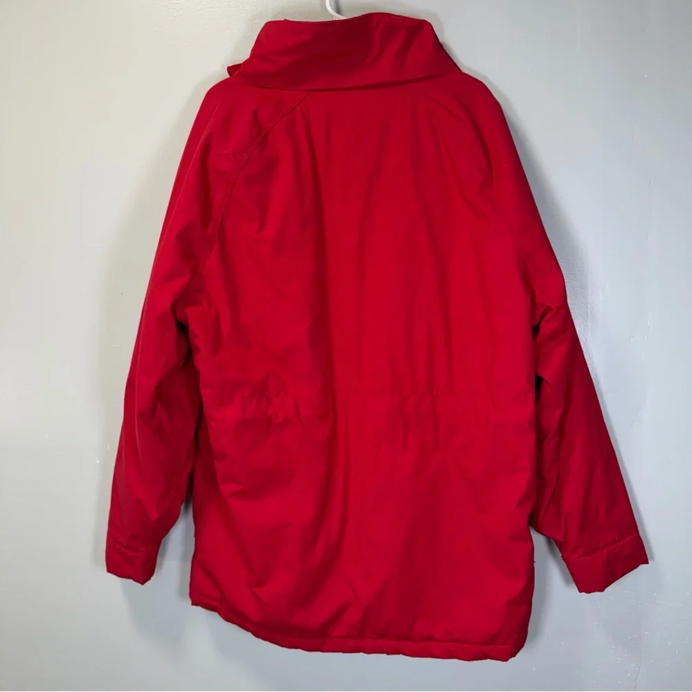 VTG Woolrich Womens Red Barn Coat Jacket Work Chore Lined Wool Made In USA‎ XL